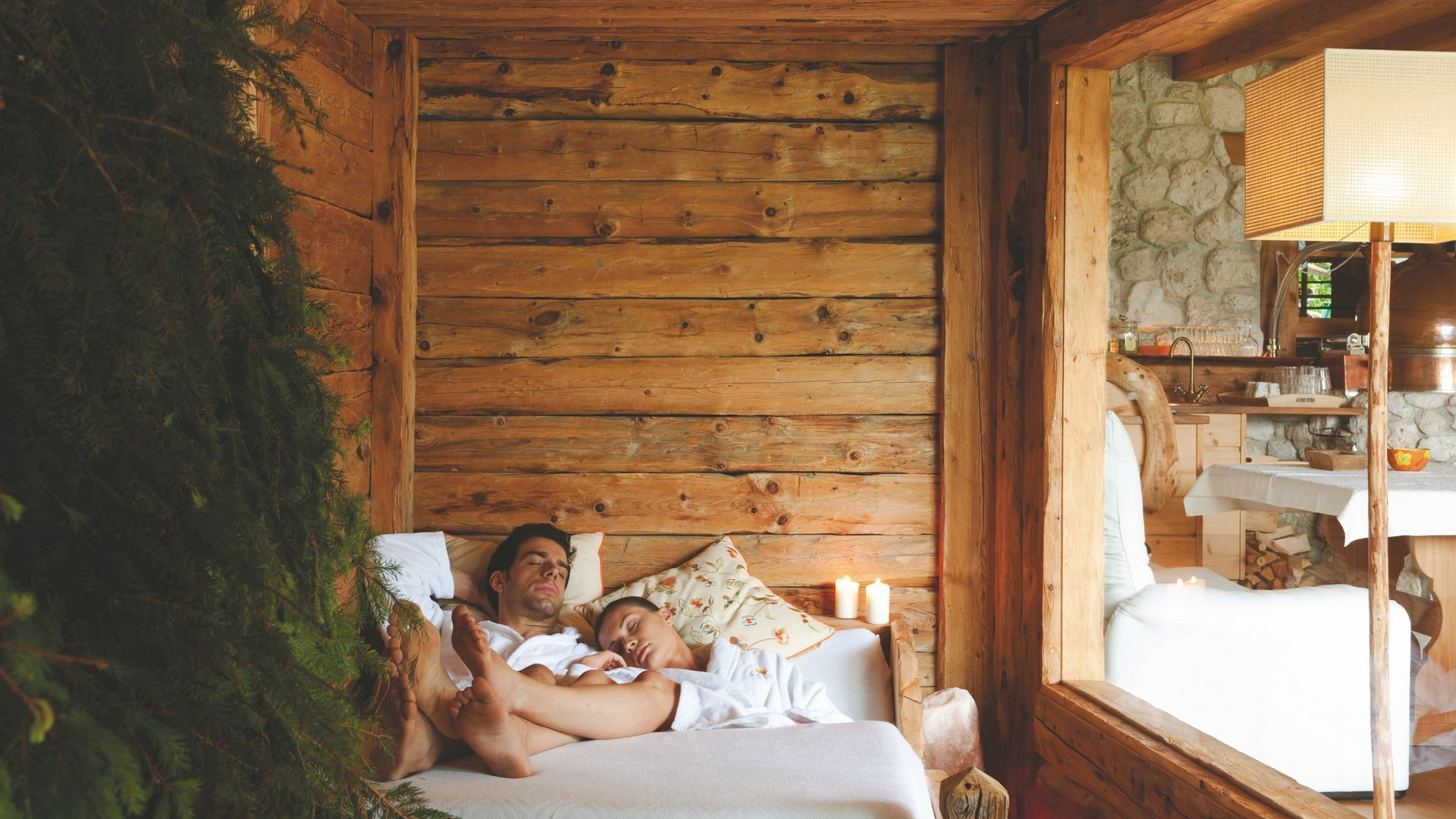 Sauna Ritual im Badehaus